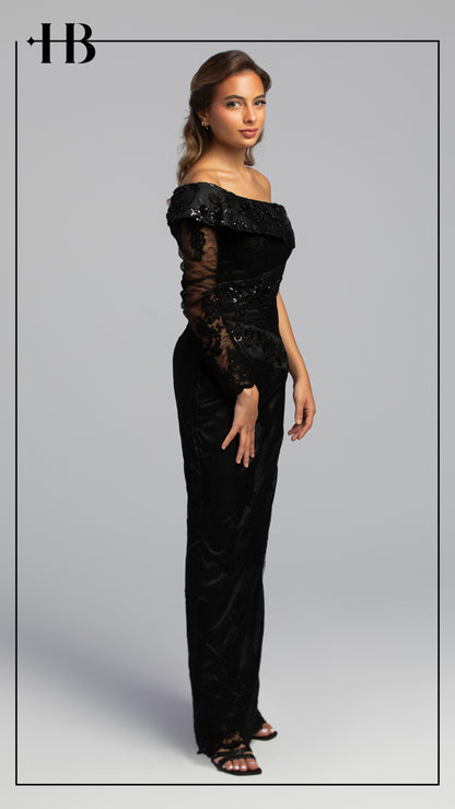 Black One-Shoulder Dress